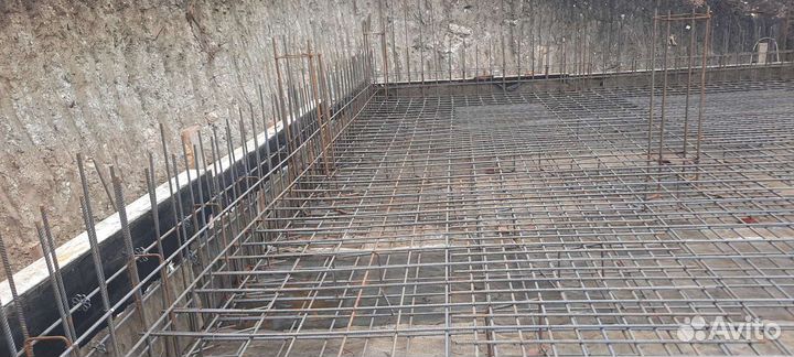 Бетонные работы со своей опалубкой