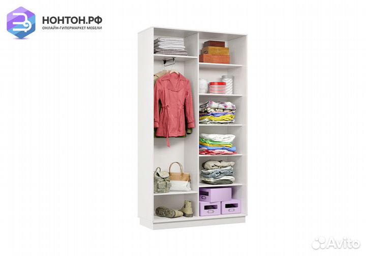 Шкаф-купе двухдверный Эридан белый