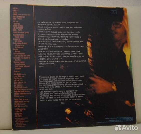 Gato Barbieri (LP) Caliente (Can)