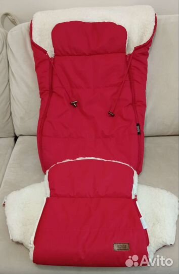 Зимний конверт в коляску на овчине