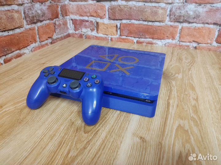 Прошитая PS4 Slim Days of Play Limited 1TB + игры