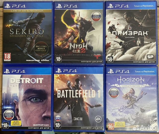 Игры PS 4 Sekiro Battlefield 1 и др