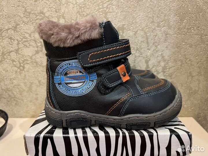 Зимние полусапожки детские на меху
