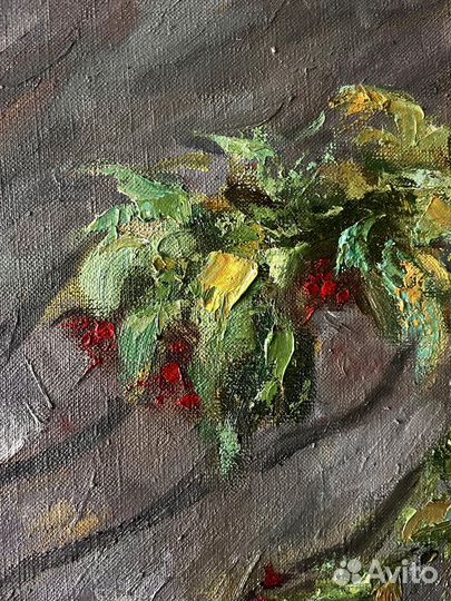 Картина маслом натюрморт с тыквами