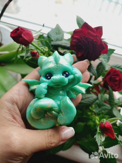 Мыло ручной работы дракон. Подарок на новый год