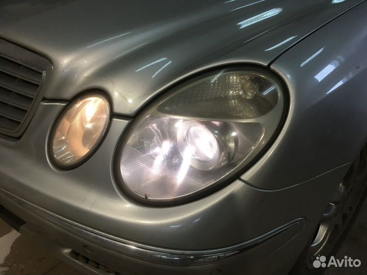 Mercedes-Benz E class разбор чистка, замена линз
