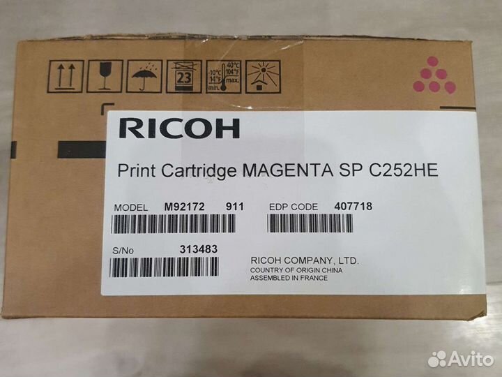 Картридж Ricoh c 252he Ricoh sp c252he magenta