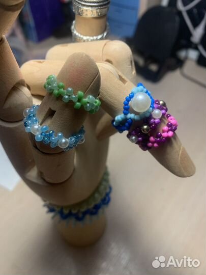 Кольца из бисера