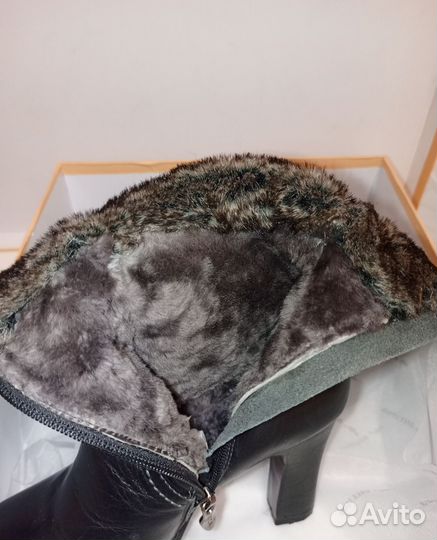 Сапоги женские зимние натуральная кожа 35 Lucca