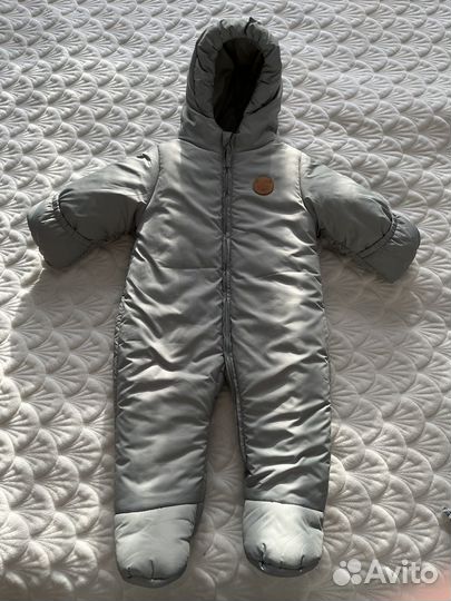 Демисезонный однотонный комбинезон