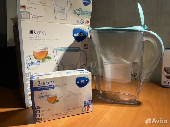 Фильтр кувшин для воды brita + 2 картриджа