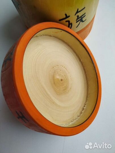 Деревянная банка с крышкой, заготовка для росписи