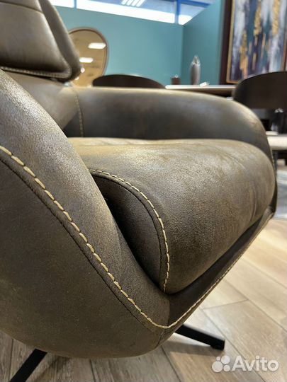 Кресло крутящееся Teslon ткань под нубук