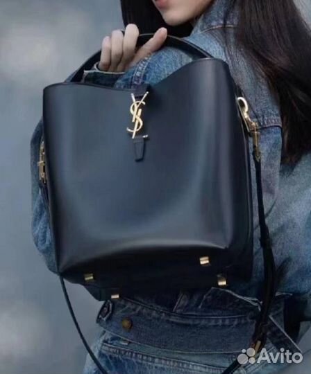 Сумка кожаная шопер Saint Laurent LE 37 Премиум