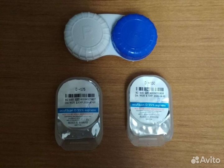 Линзы контактные