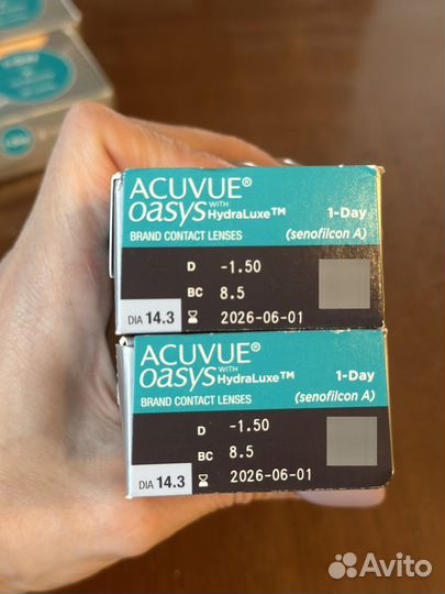 Линзы acuvue oasys 1 day