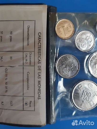 Набор Испания 6 монет чемпионат мира по футболу