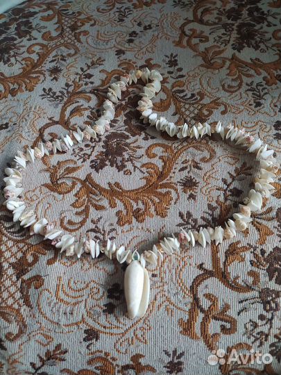 Бусы натуральная ракушка Куба