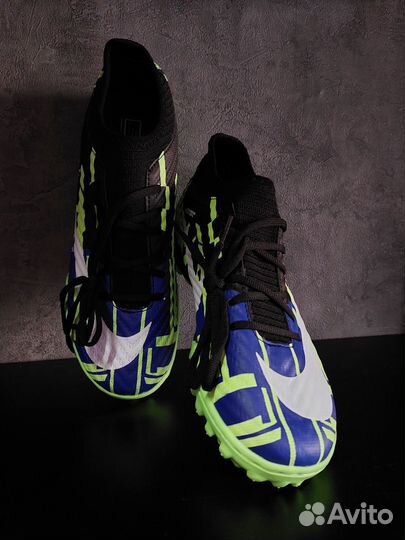 Шиповки бутсы nike black/green