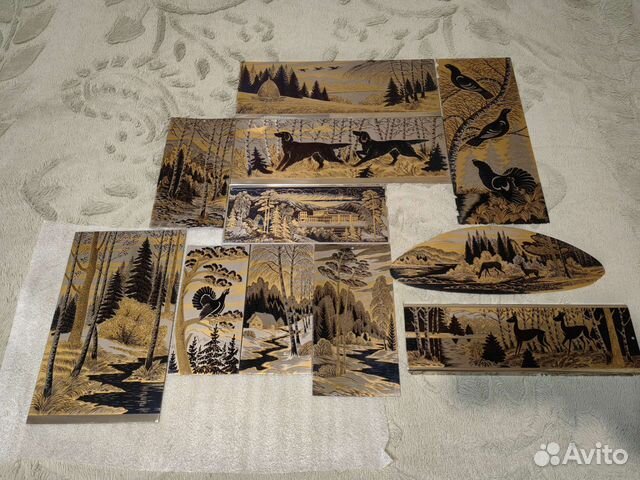 Златоустовская гравюра 11шт