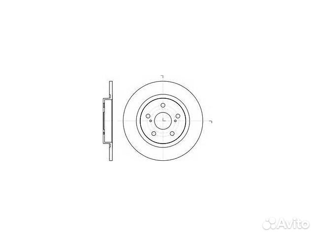 Диск тормозной задний Avensis