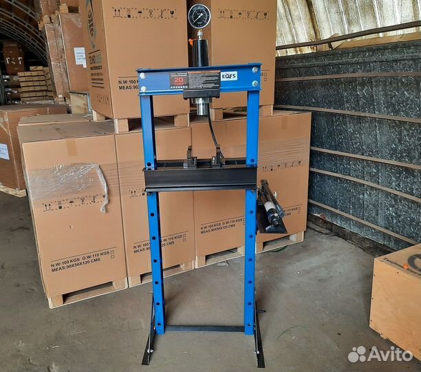 Пресс гидравлический 20 тонн, напольный, ручной