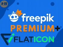 Freepik Premium + Нейросеть Picaso + Flaticon