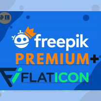 Freepik Premium + Нейросеть Picaso + Flaticon