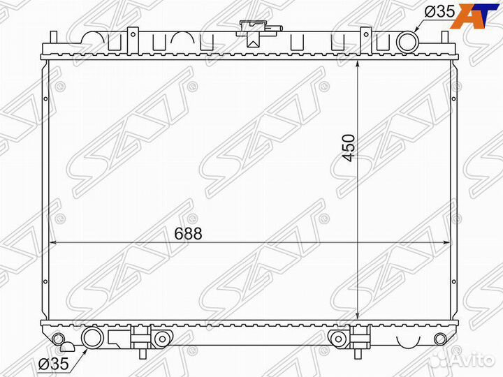 Радиатор Nissan Rnessa Presage Serena 1998-2005