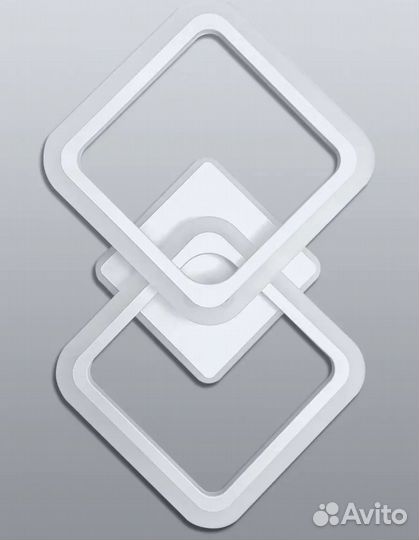 Люстра потолочная светодиодная LED с пул. 60W+20W