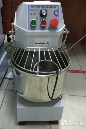 Тестомес спиральный на 60л