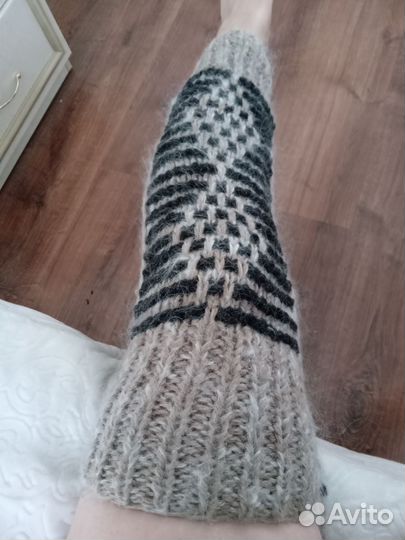 Наколенники из натуральной овечьей шерсти