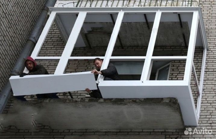 Пластиковые балконы под ключ