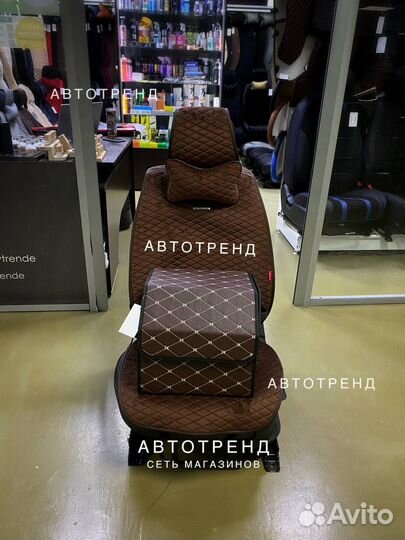 Накидки на сидения в авто из велюра