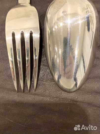 Вилка ложка серебро 84 пробы