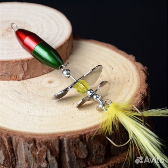 Блесна турбинка с двумя винтами 7 см 10 грамм