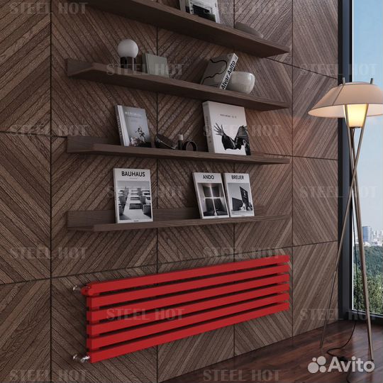 Горизонтальный трубчатый радиатор Steel-Hot от зав