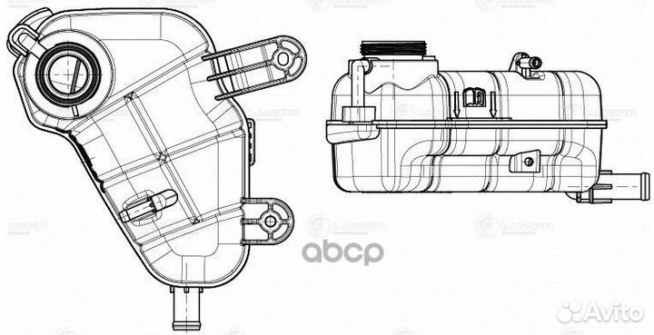 LET 0582 luzar Бачок расширит. охл. жидкости Ch