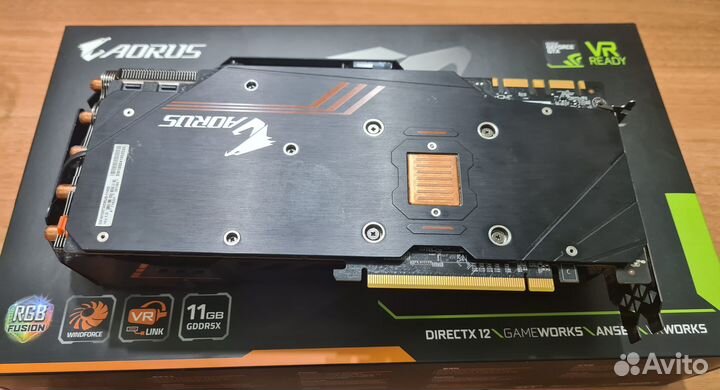 Видеокарта GTX 1080 Ti 11Gb Gigabyte Aorus