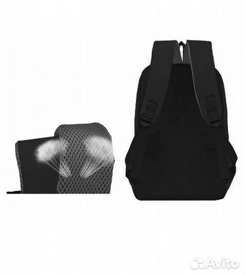 Рюкзаки чёрные городские, для школы и спорта