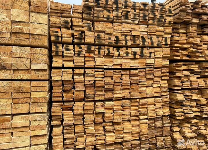 Доска обрезная 40х100х6000мм с доставкой