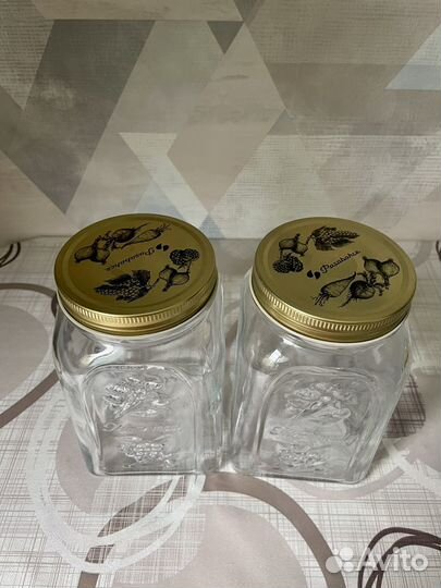 Баночки для сыпучих продуктов, 1л