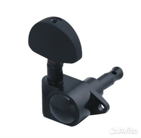 Колки для гитары 3+3, черные, Metallor MH-32-BK