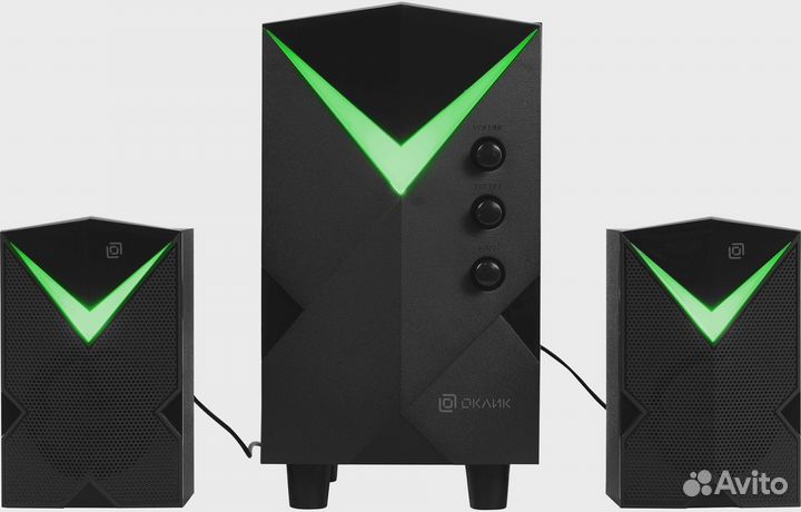 Колонки Оклик OK-426 2.1 черный 18Вт BT