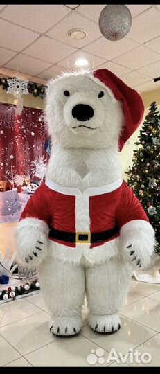 Белый мишка, панда, чебурашка на поздравление