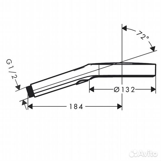 Hansgrohe Rainfinity Ручной душ 26864000