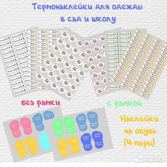 Термонаклейки на одежду для сада, термобирки