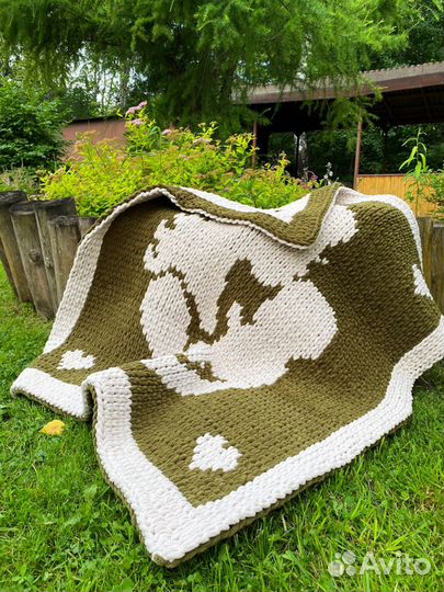 Плед детский вязаный