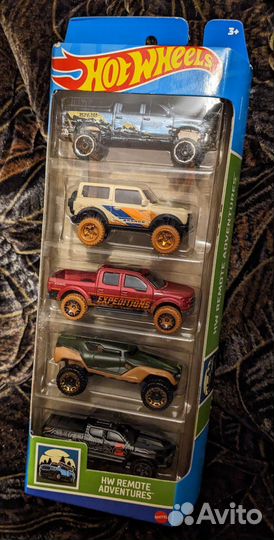 Набор машинок Hot Wheels Remote Adventures 5 pack