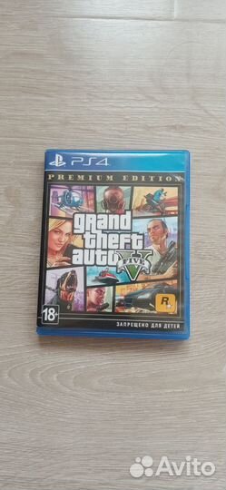 Диск на ps4 Gta 5
